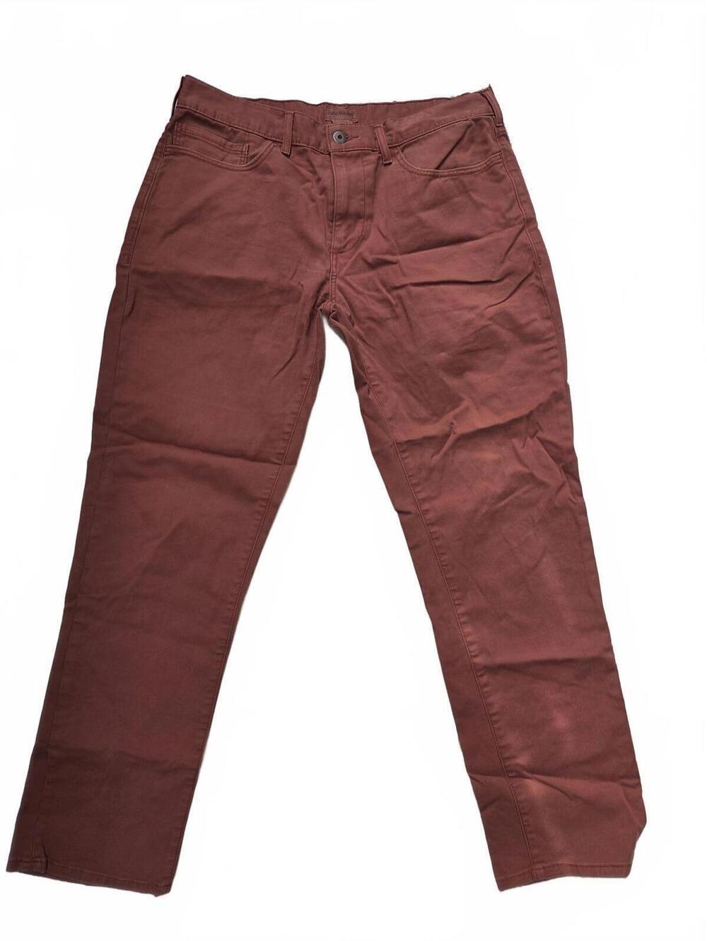 Levi's Dockers Men's Five Pocket Slim Straight Chino Pants Rust 31" x 28"
